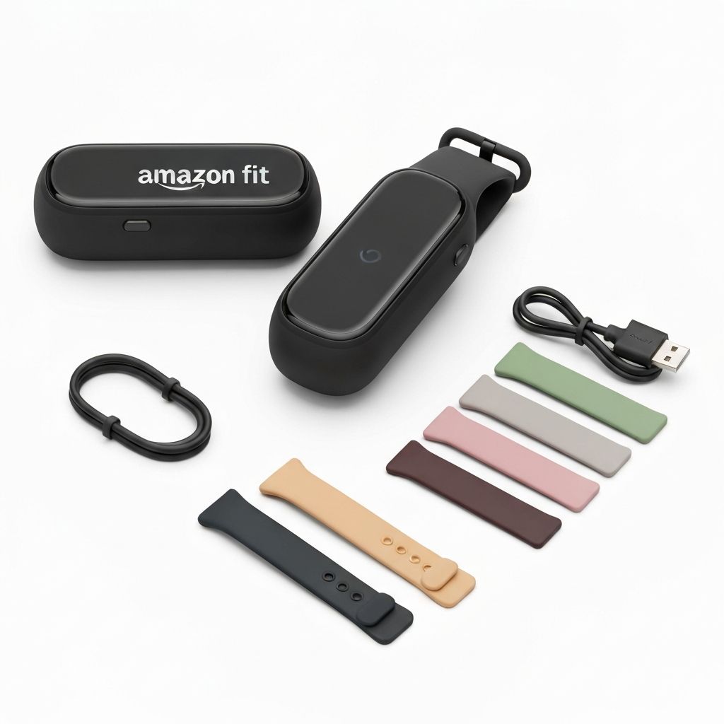 Amazfit Helio Strap unboxing showing band and charging cable